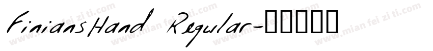 FiniansHand Regular字体转换